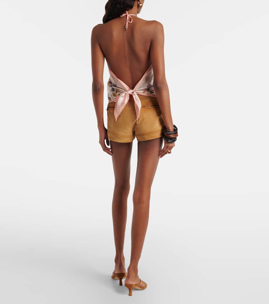 Suede shorts