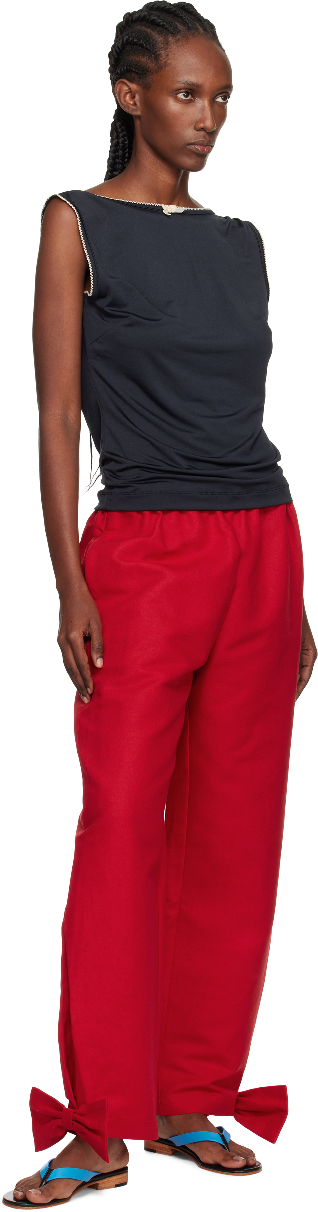 Red Coco With Bows Trousers