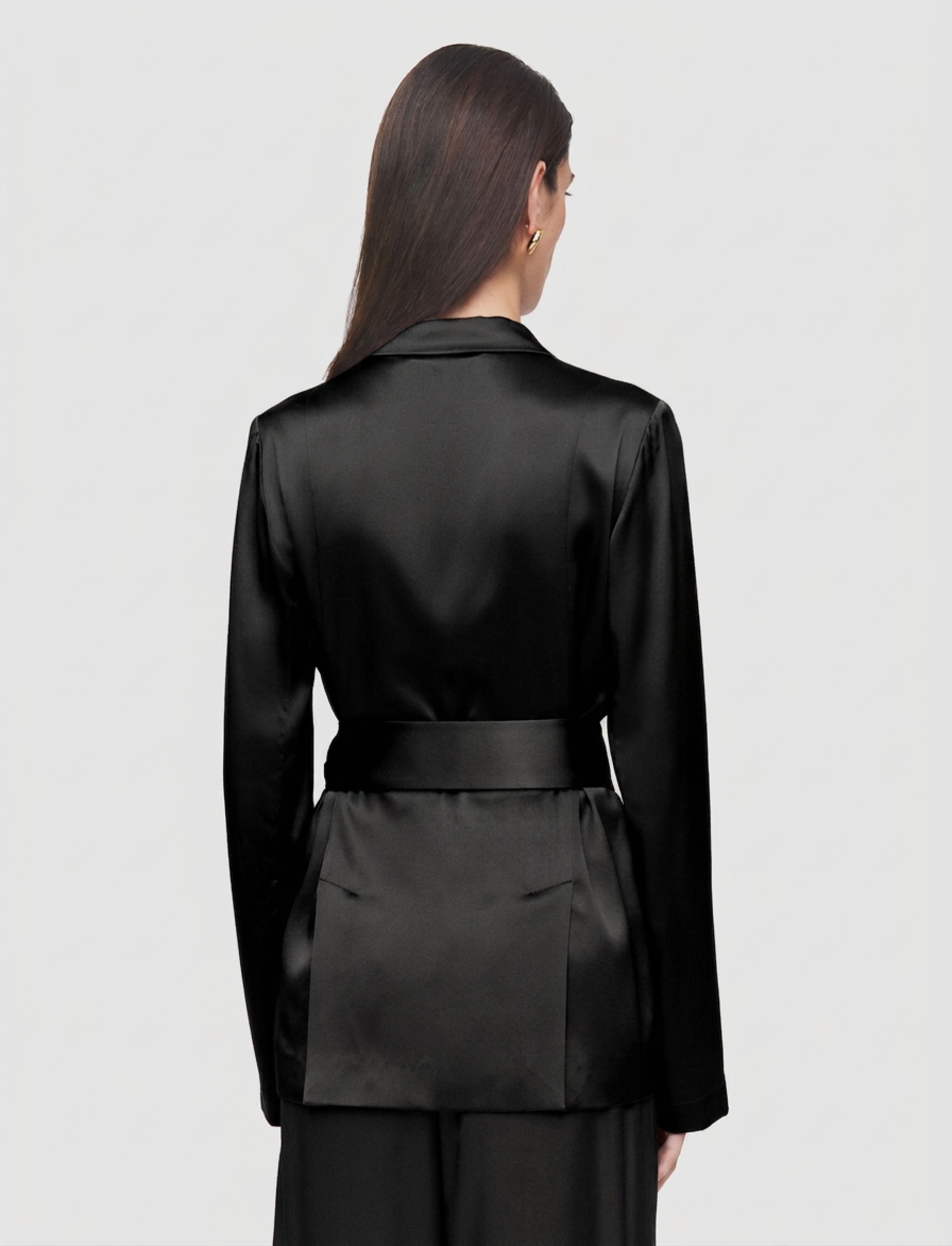 Archer Silk Satin Jacket - 36