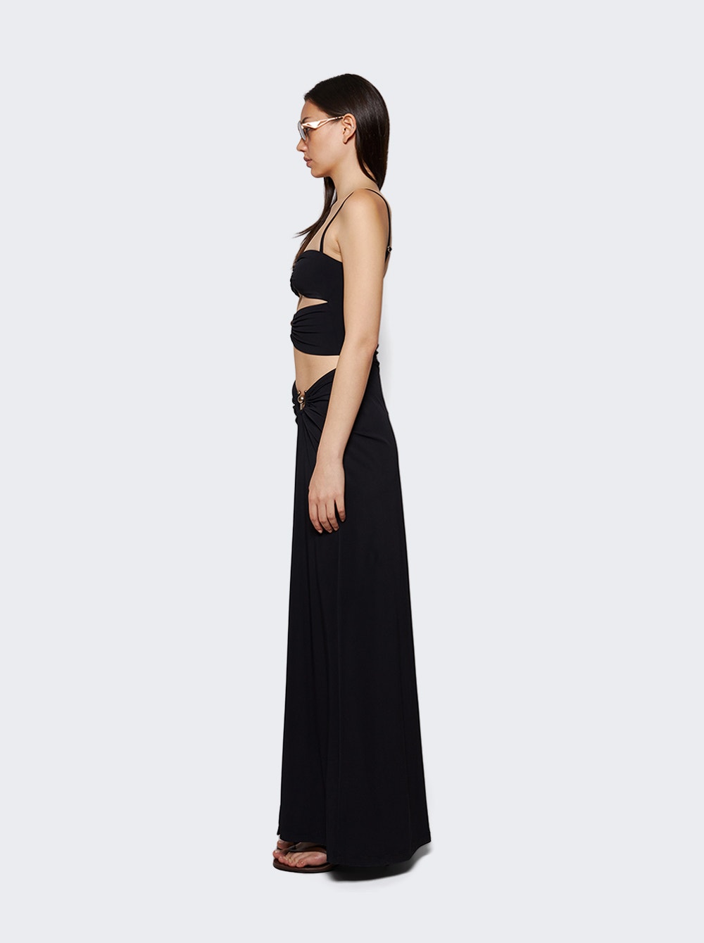 Christopher Esber Orbit ruched dress - Black