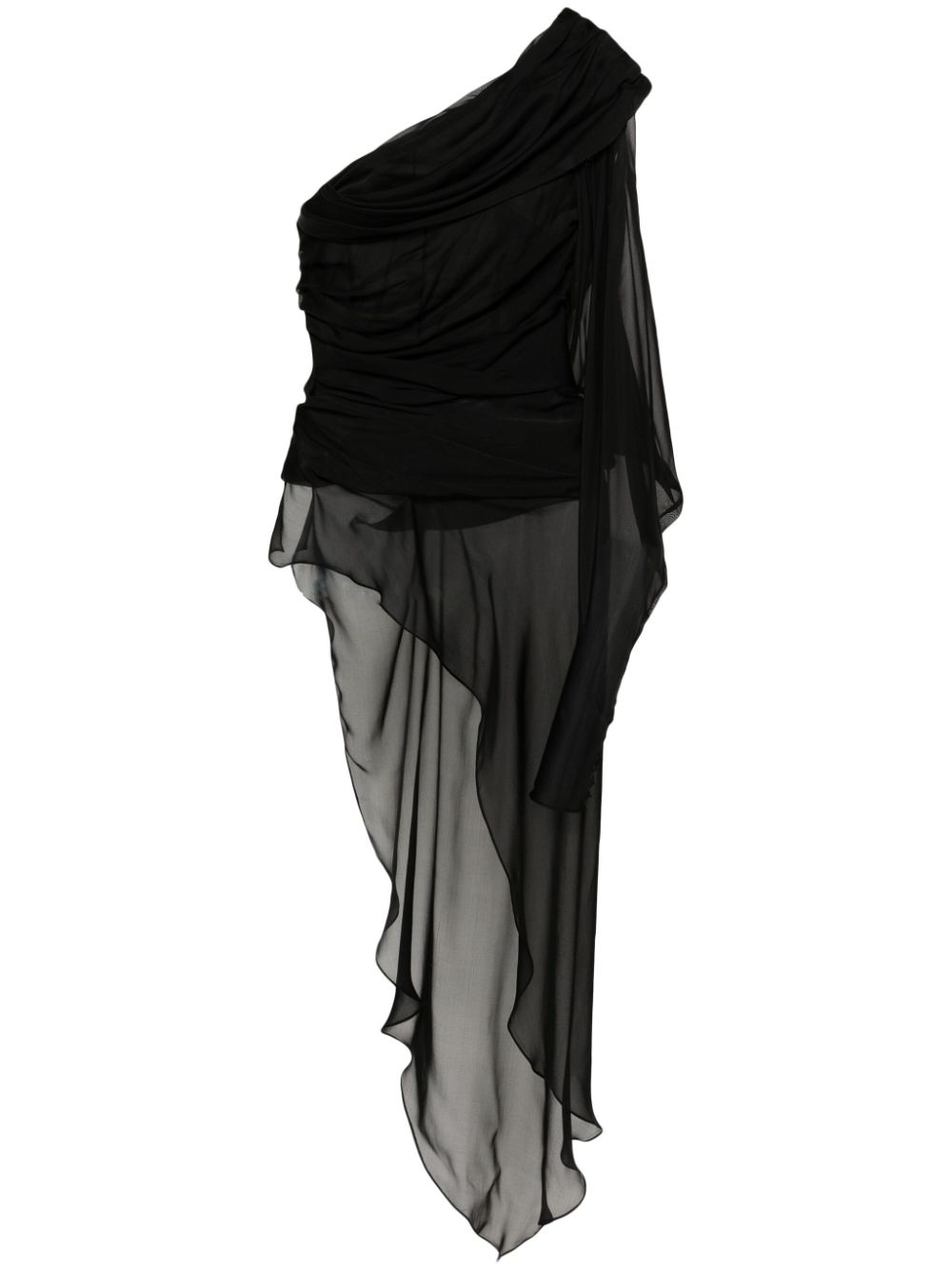 Seven asymmetric one-shoulder blouse - Black