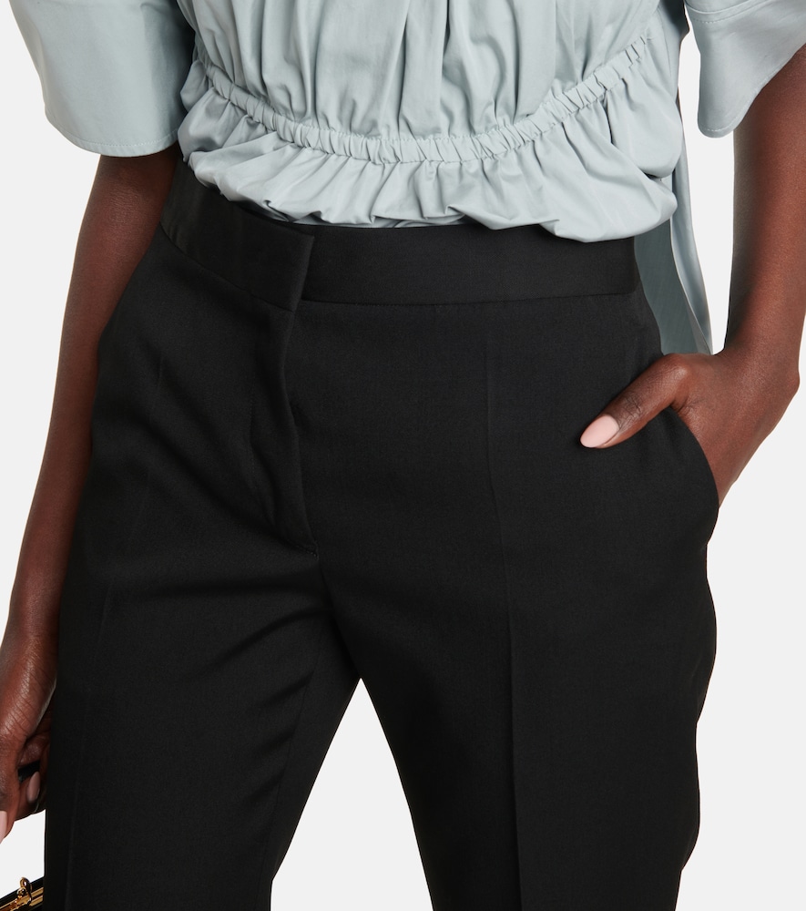 Tailored straight wool pants