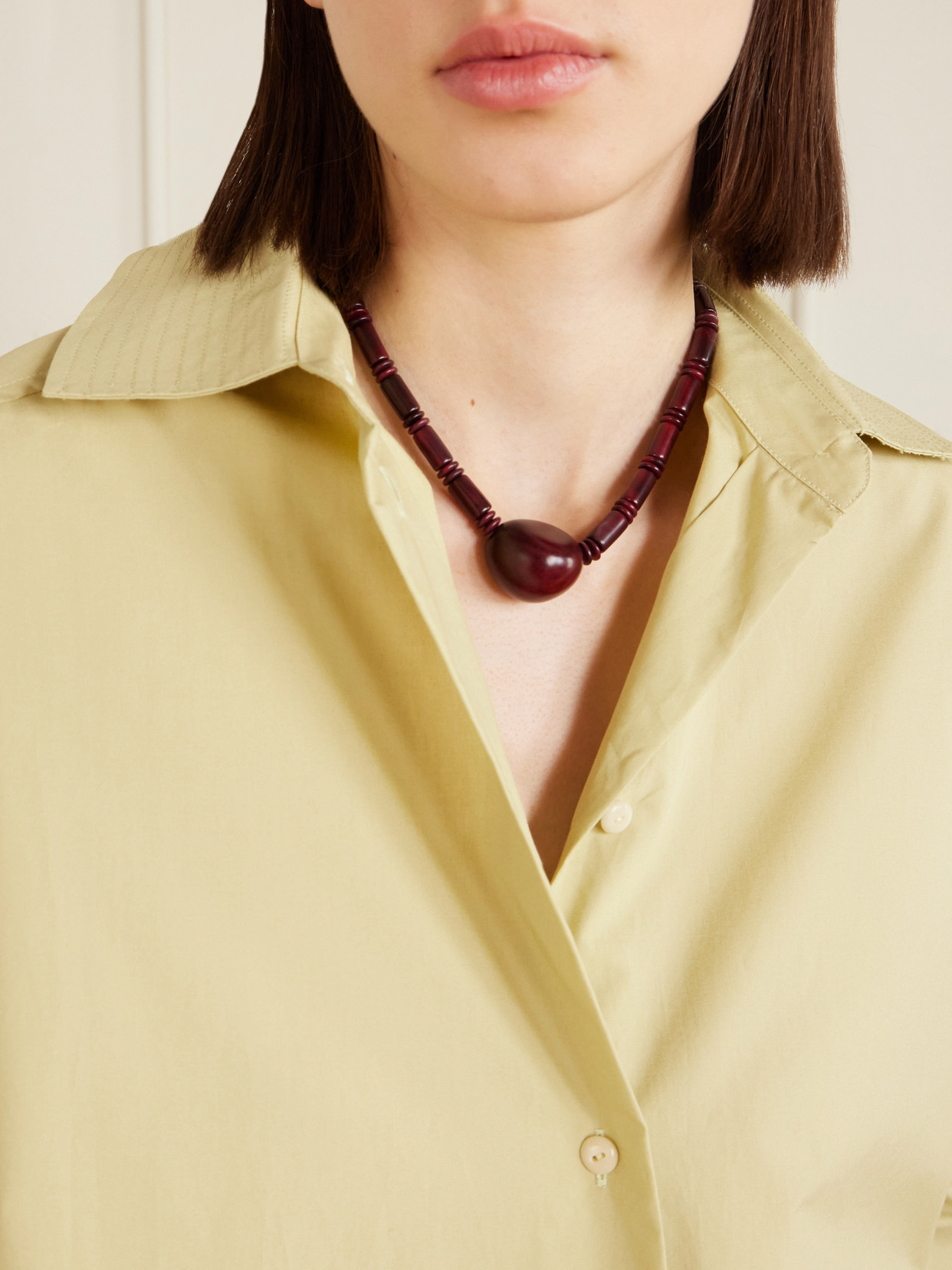 Haze Cotton-poplin Shirt - Green