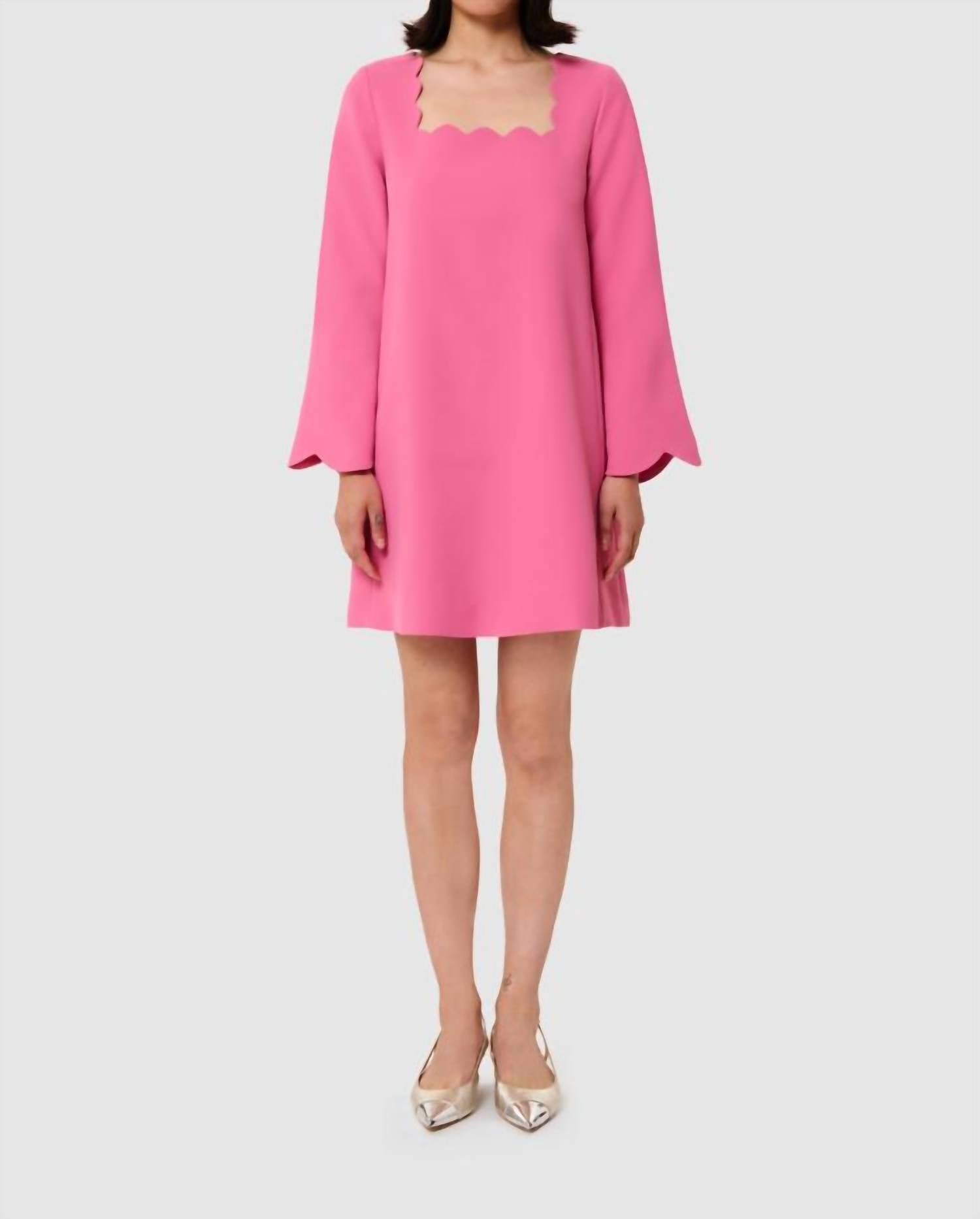 Rossie Crepe Mini Dress In Pink
