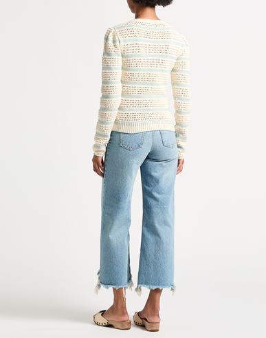 Woman Sweater Ivory Size L Viscose, Cotton