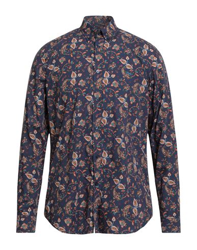 Man Shirt Navy Size M Cotton