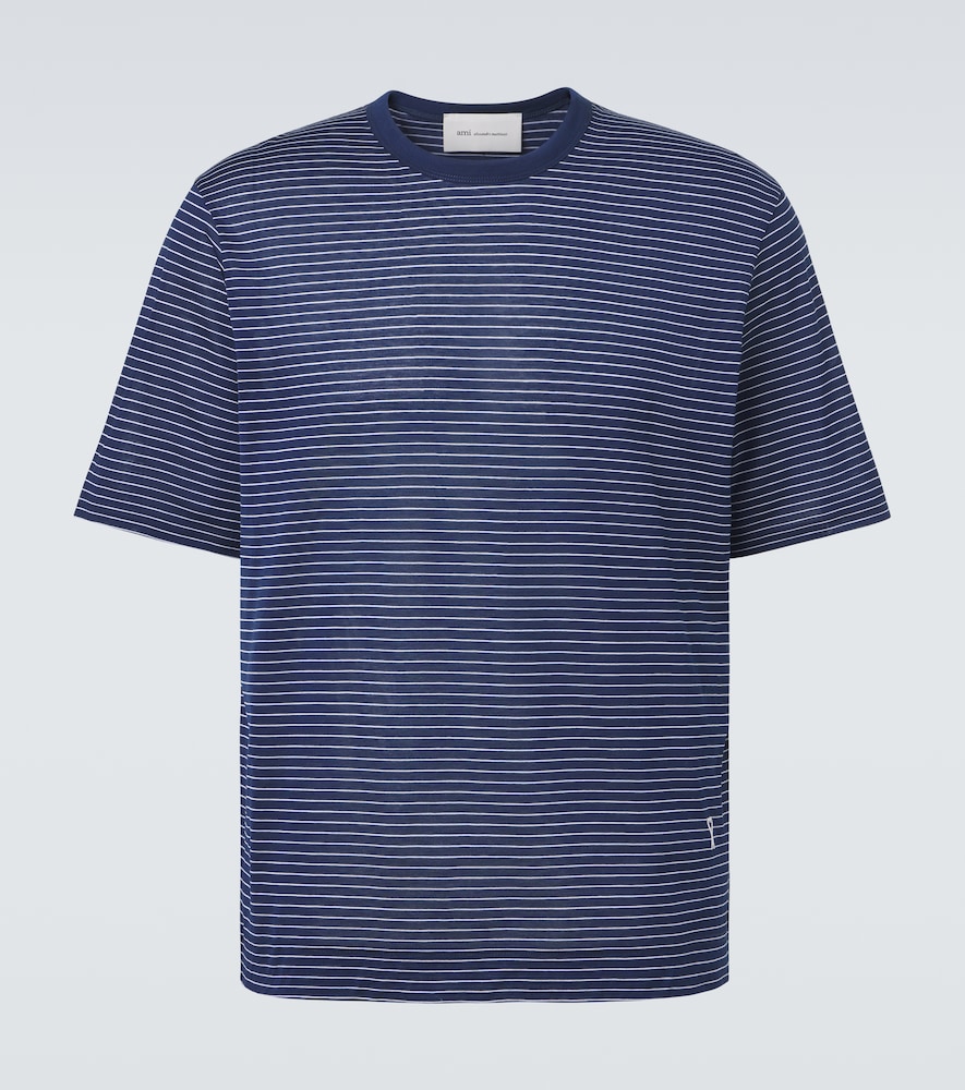 Striped cotton jersey T-shirt