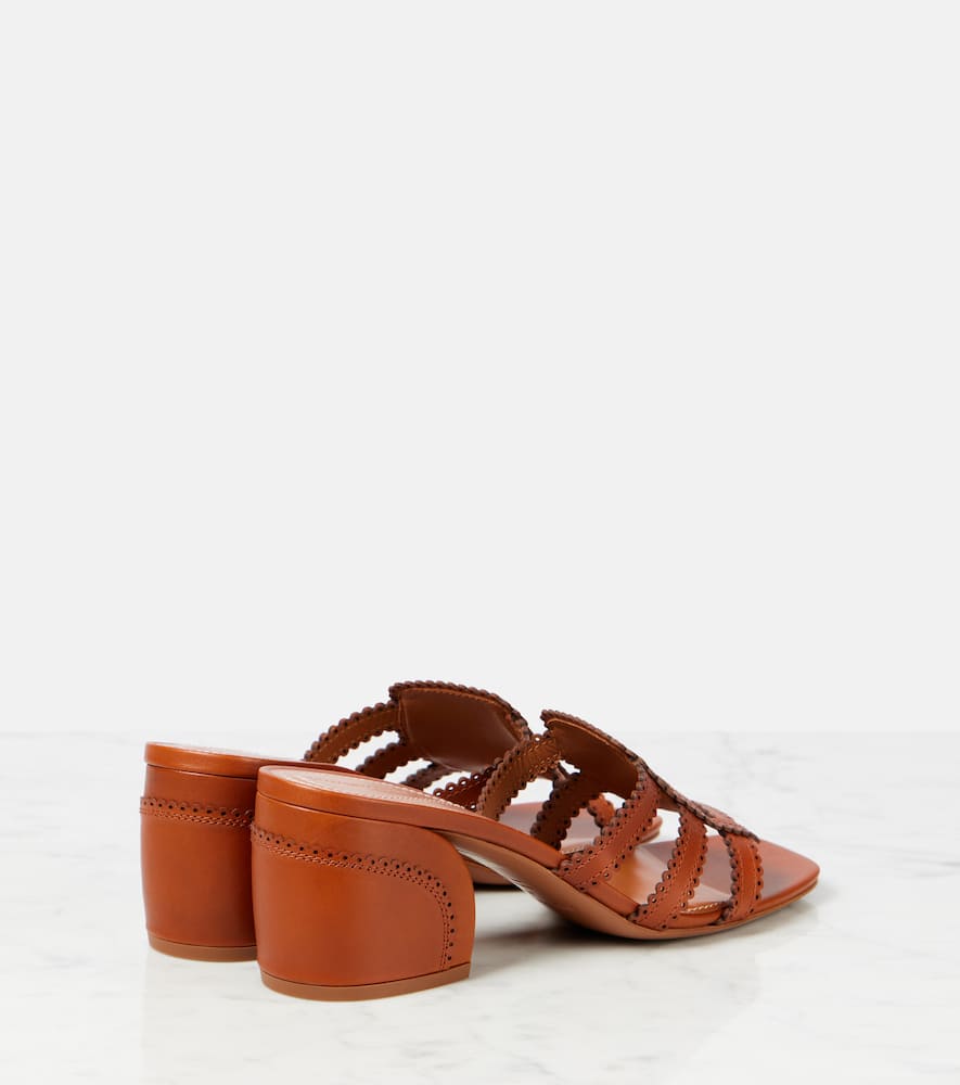 Zimmermann Goldie 65 leather mules