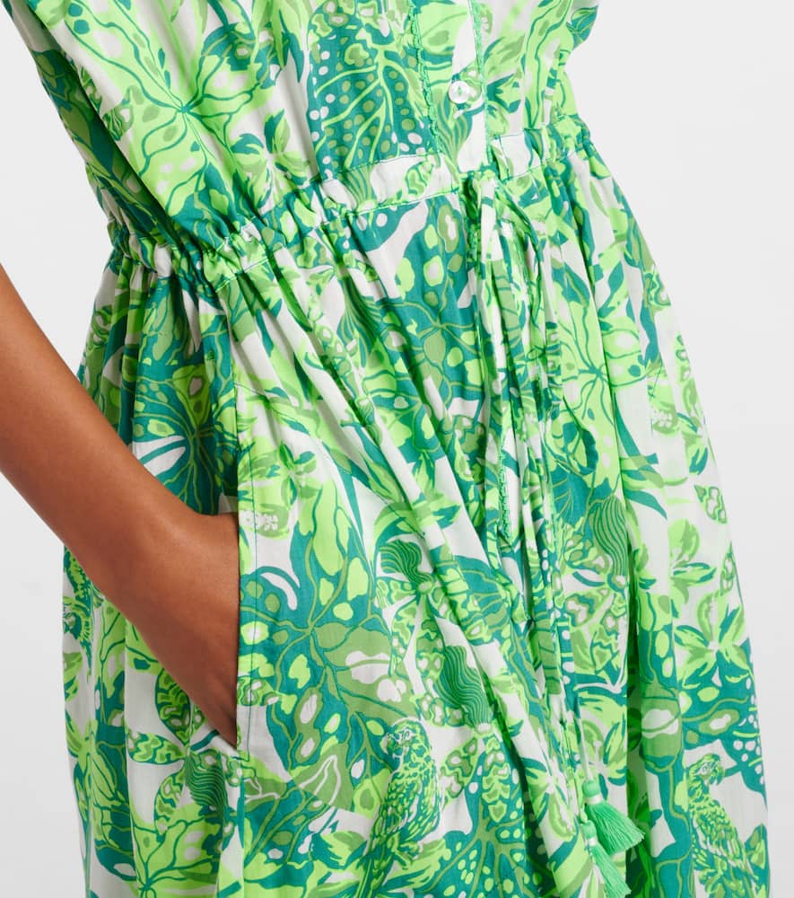 Clea printed halterneck maxi dress