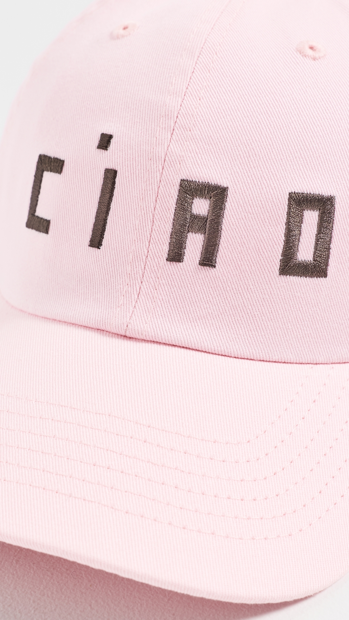 Ciao Baseball Cap Light Pink/Chocolate One Size