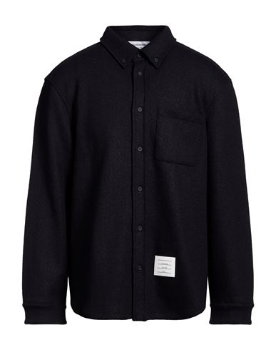 Man Shirt Navy Size 1 Cotton, Wool