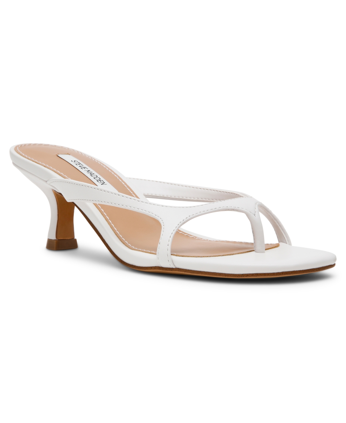 Women's Brienna Strappy Kitten Heel Sandals - White Leather