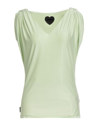Woman Top Light green Size 8 Cupro, Elastane