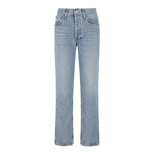 High-waisted bootcut jeans - Blue