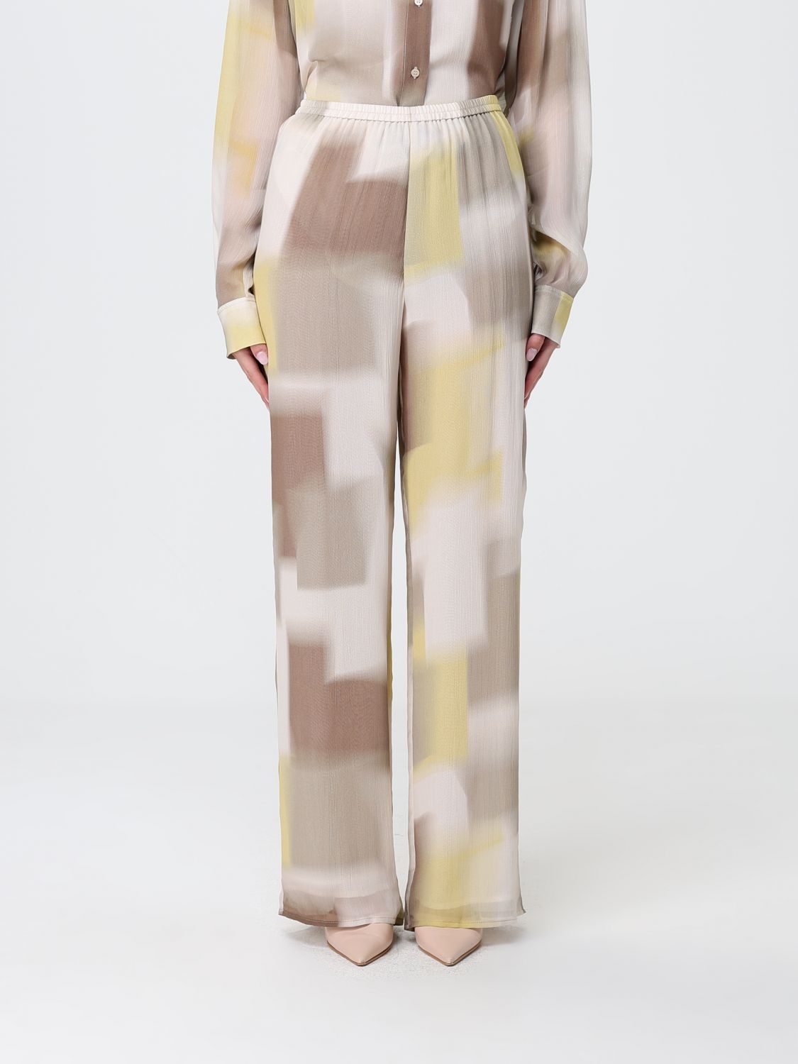 Pants Woman color Yellow