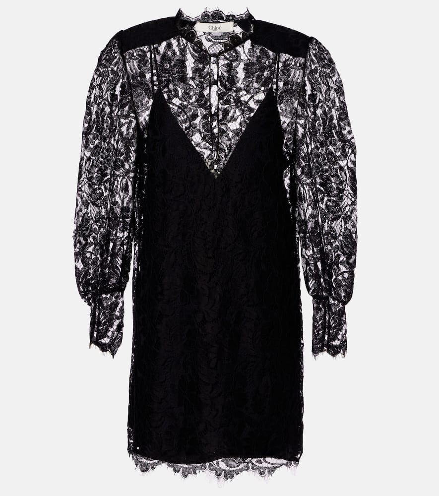Chloé Floral lace minidress