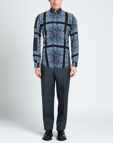 Man Shirt Midnight blue Size M Viscose