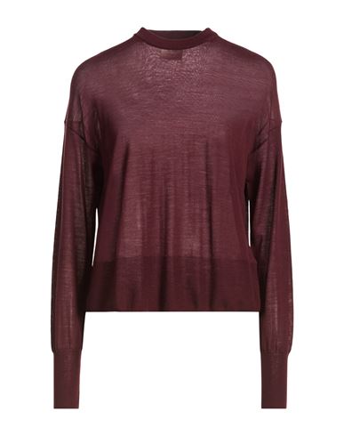 Crème Woman Sweater Burgundy Size XS Merino Wool
