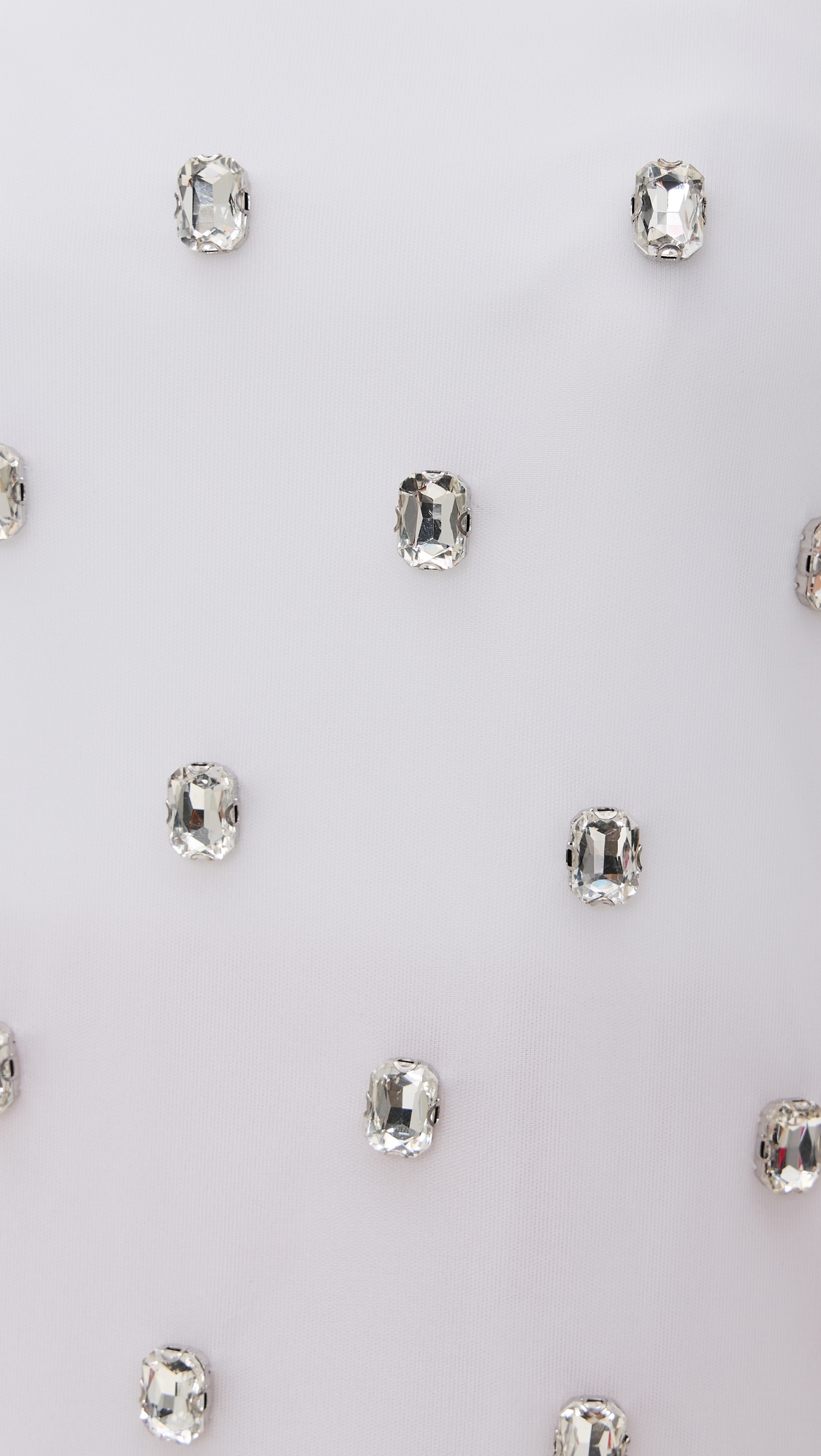 Brandon Maxwell The Tilly Embroidered Strapless Mini Dress White