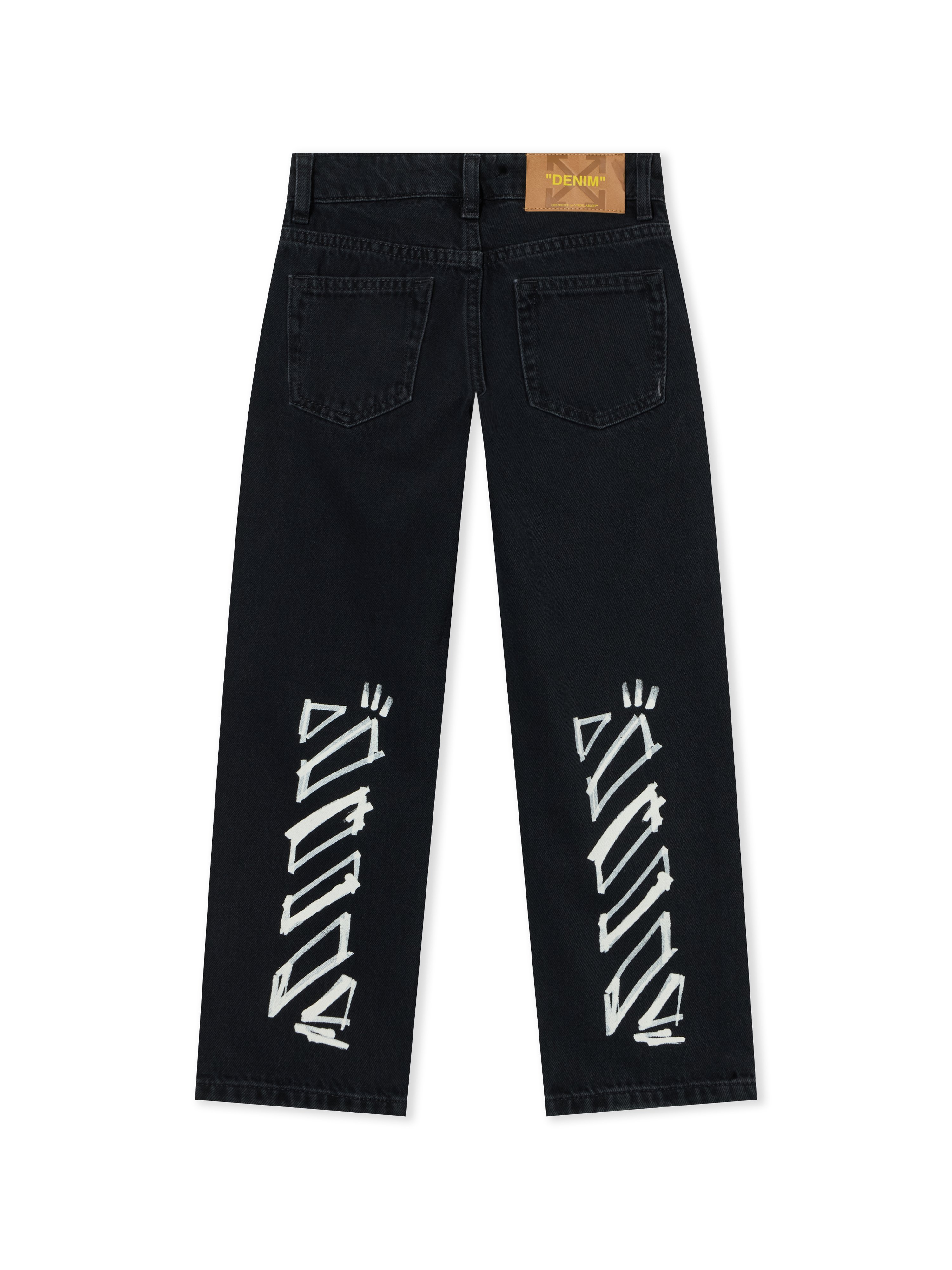 Diagonal Marker Denim Pants