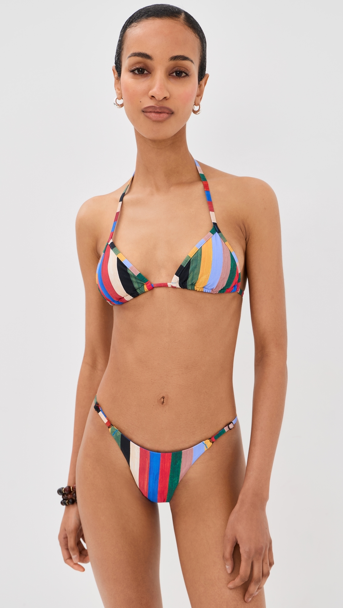 Lido Triangle Bikini Top Artist Stripe