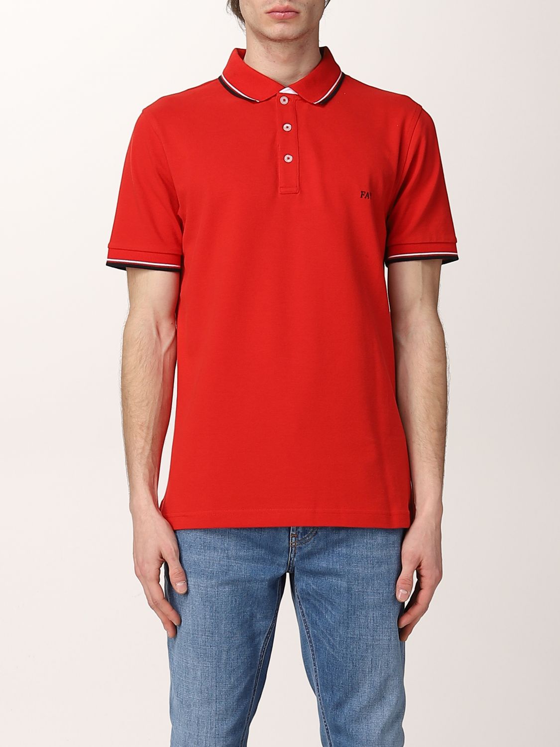 Polo shirt with embroidered logo