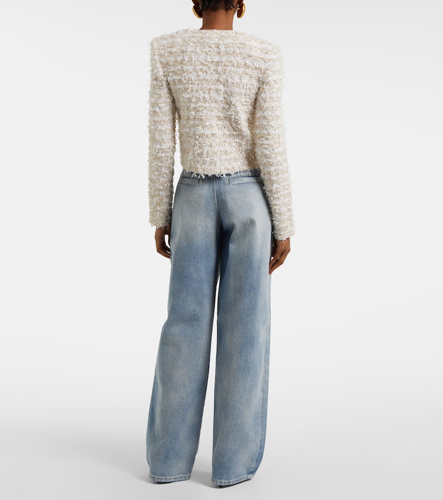 Cropped tweed jacket