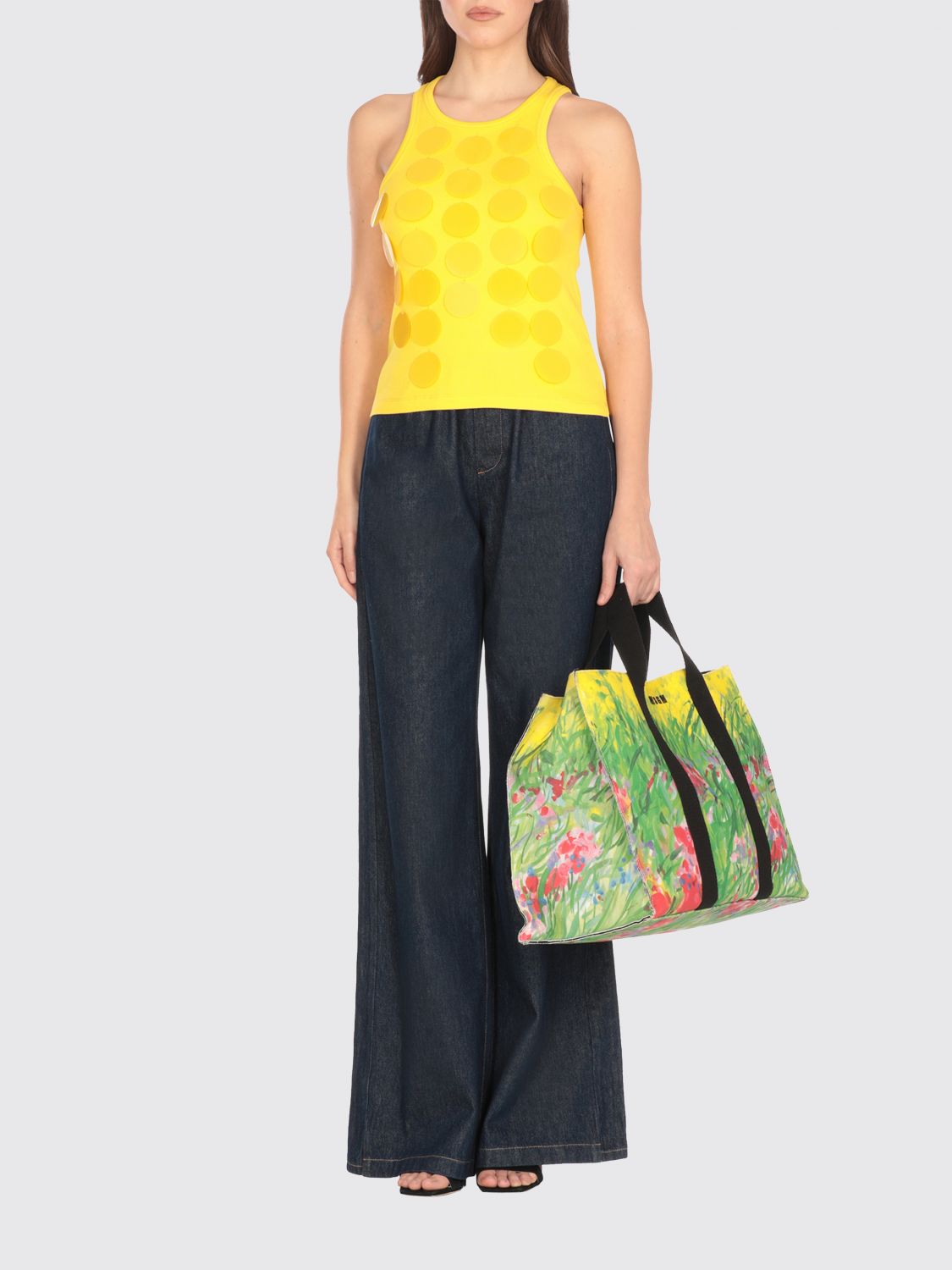 MSGM wide-leg jeans - Blue