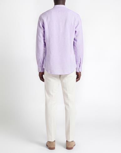 Man Shirt Lilac Size 15 ¾ Linen, Cotton