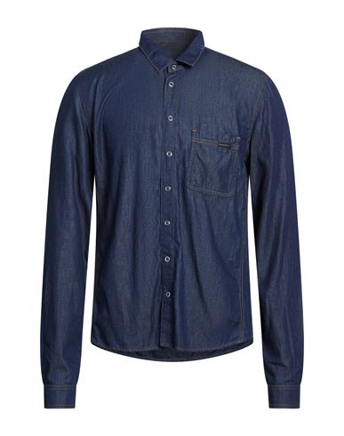 Man Denim shirt Blue Size 38 Cotton