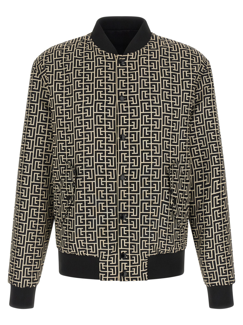'Monogram' Reversible Bomber Jacket
