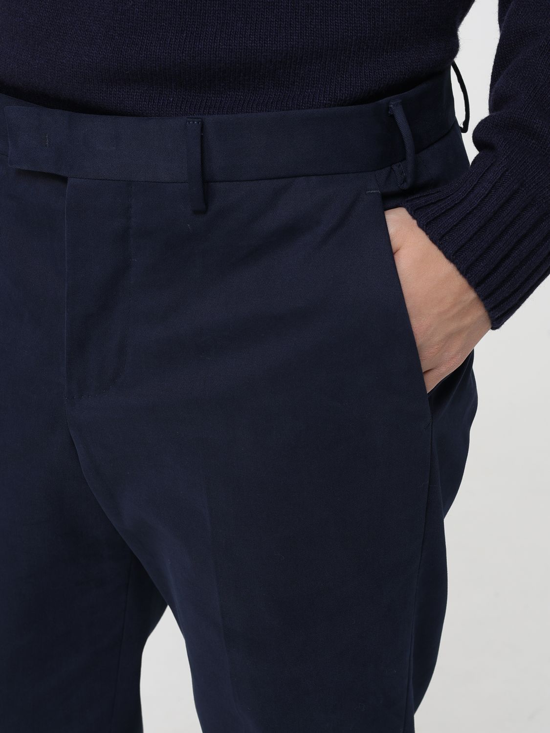 Pants Men color Blue
