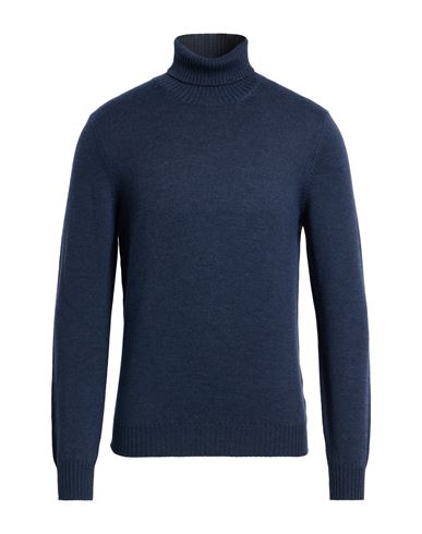 Man Turtleneck Midnight blue Size 48 Virgin Wool