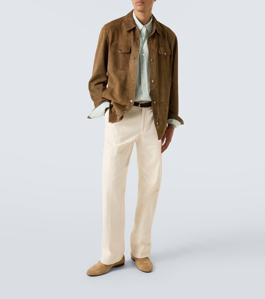 Suede overshirt