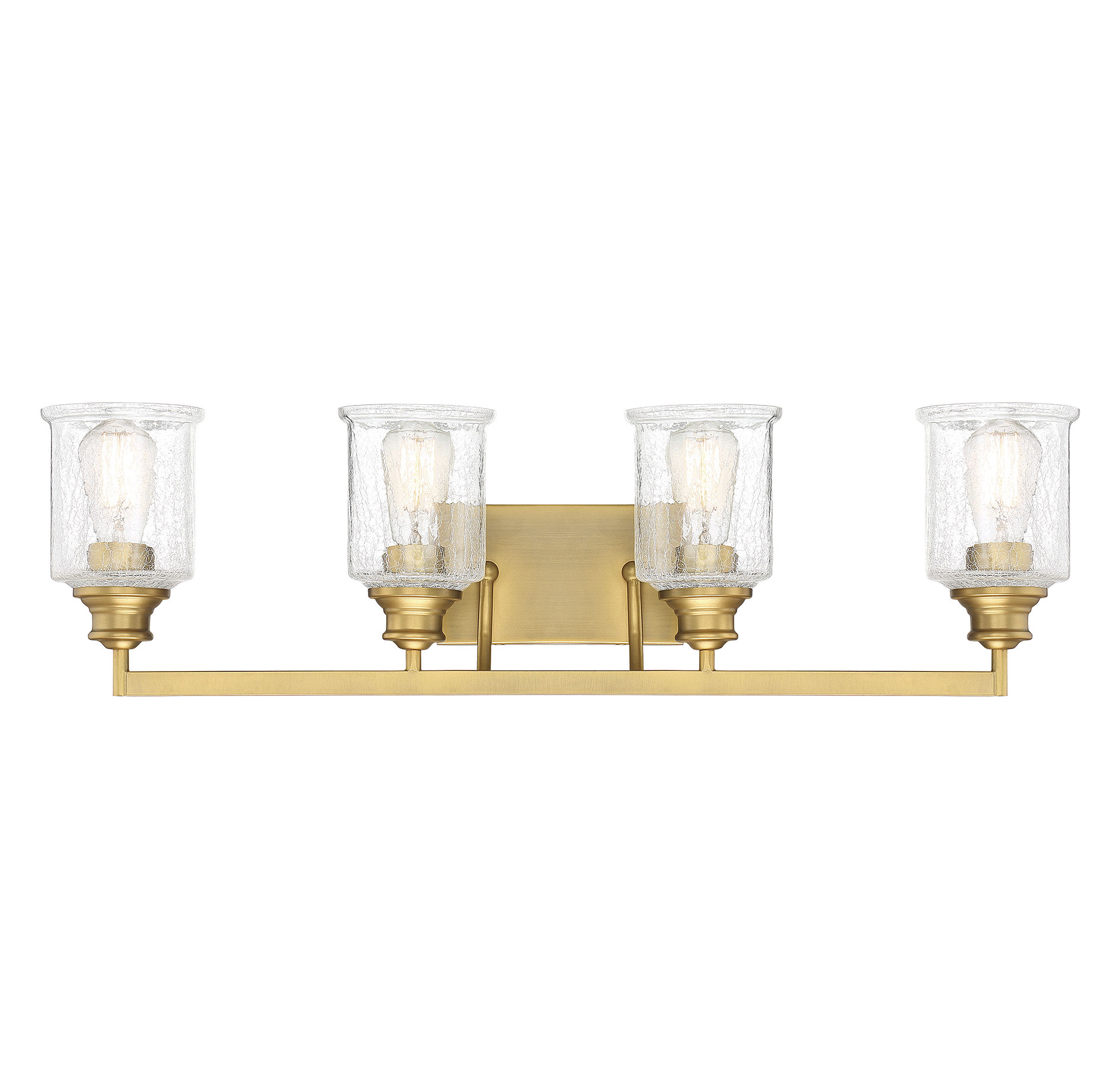 Savoy House Hampton 4-Light Bathroom Vanity Light in Warm Bras