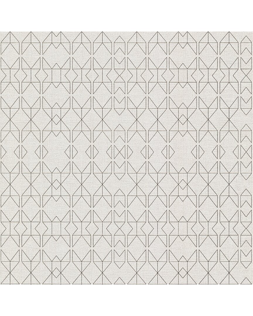 A-Street Prints Paititi Rose Gold Diamond Trellis Wallpaper