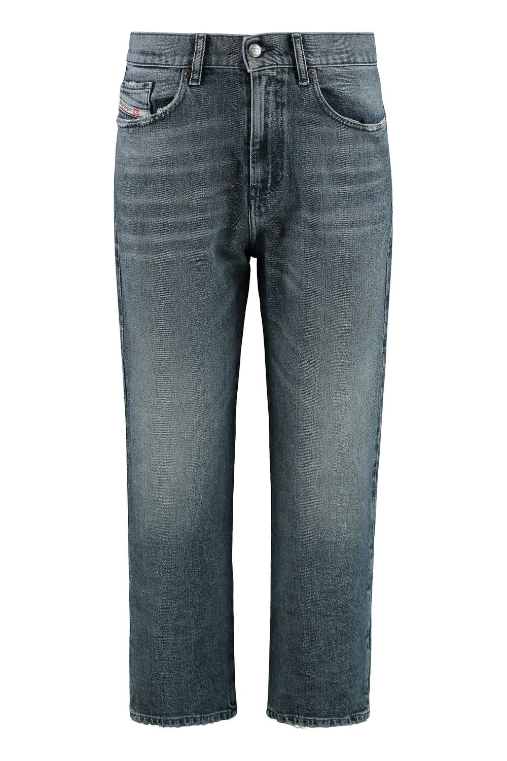 Regular Fit Ripped Denim Jeans for Women