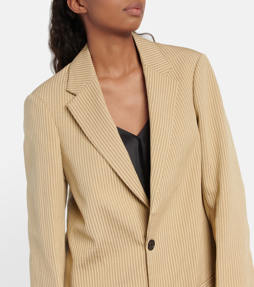 Isaac striped cotton-blend blazer