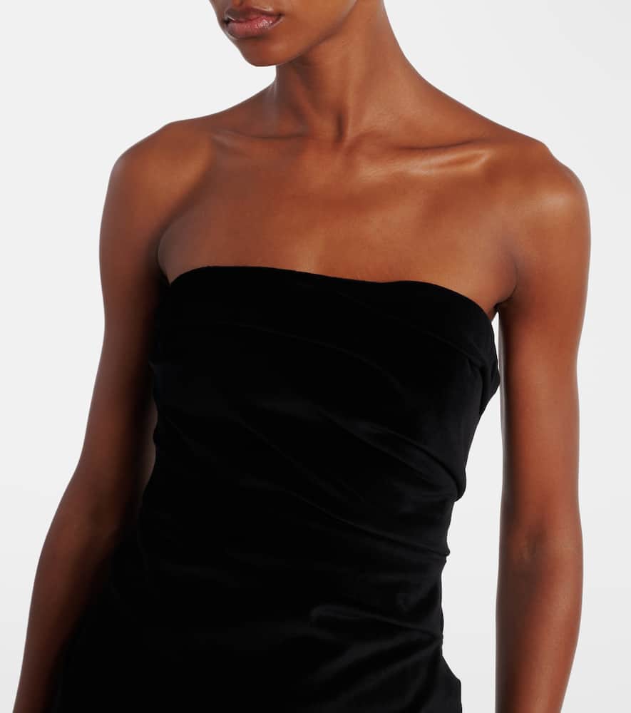 Sabella velvet midi dress