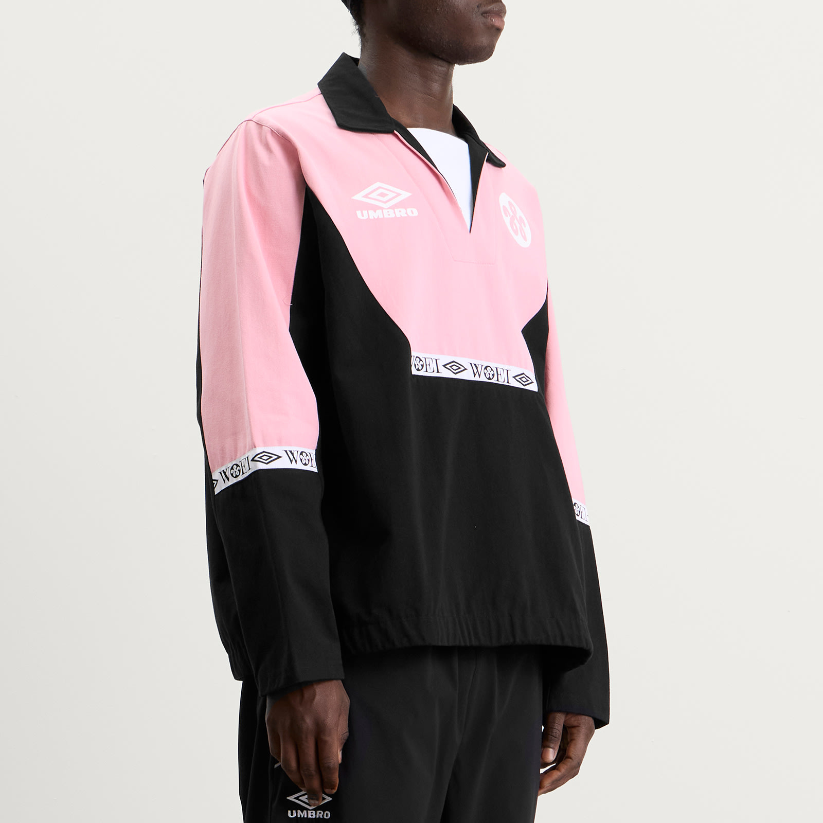 Men's x WOEI Drill Top Black/Pink