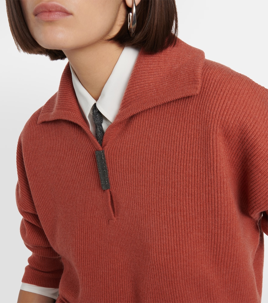 Cashmere polo sweater