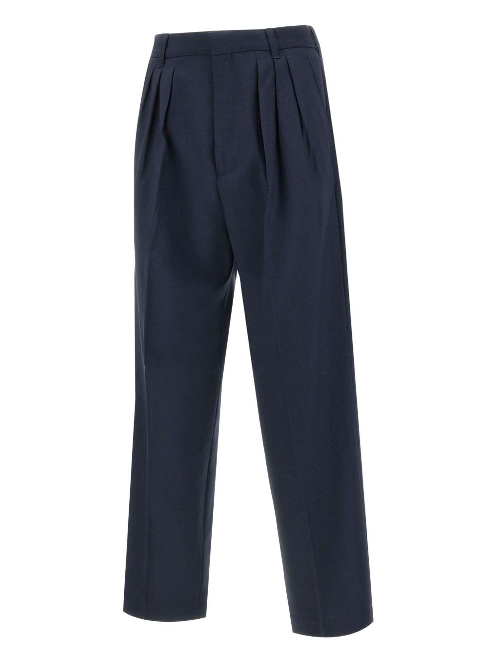 Pleated tailored trousers - Blue