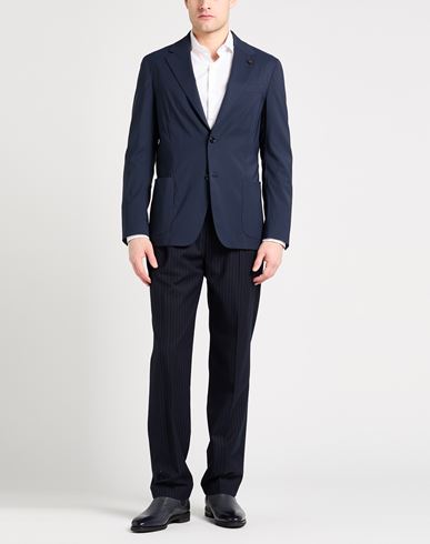 Man Blazer Navy Size 42 Wool, Polyamide, Silk, Elastane