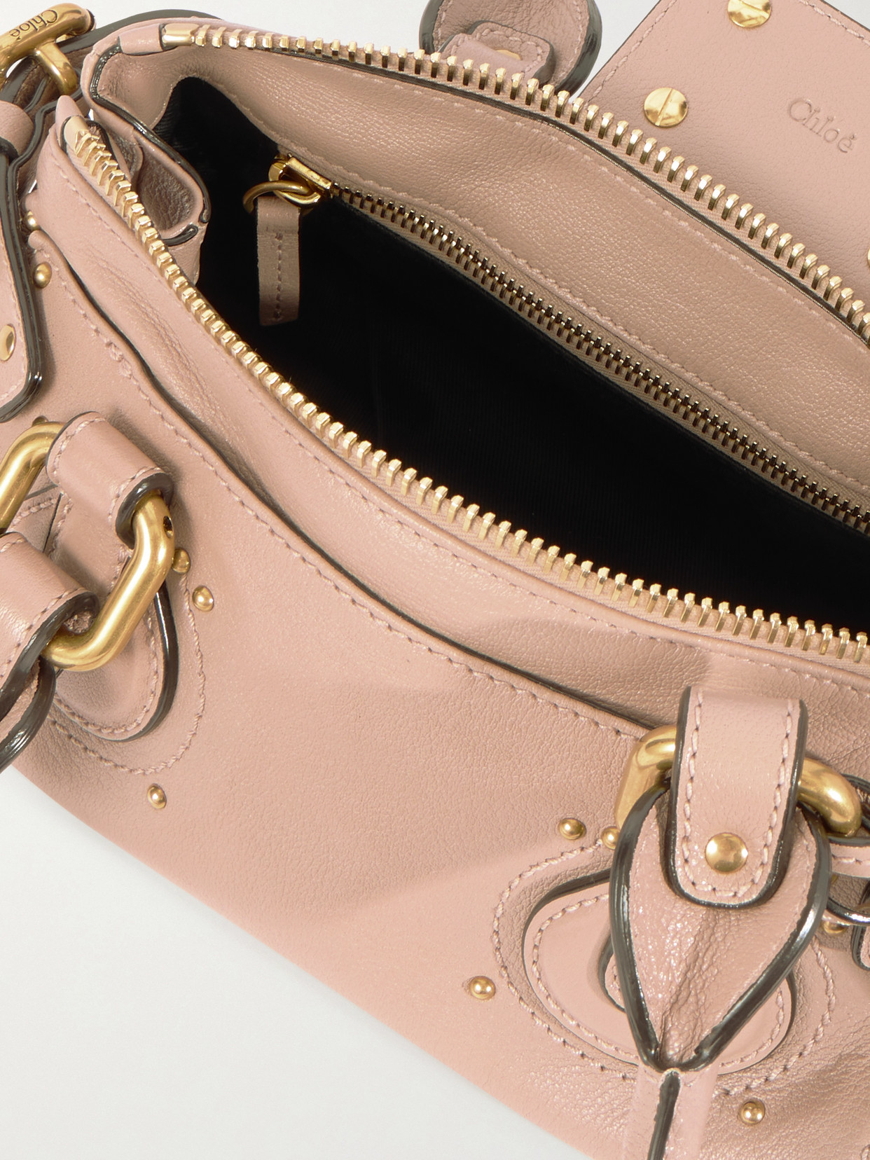 Paddington Embellished Leather Tote - Neutrals