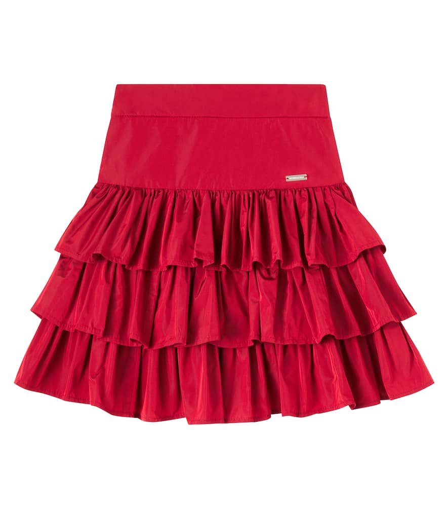 Gathered tiered skirt