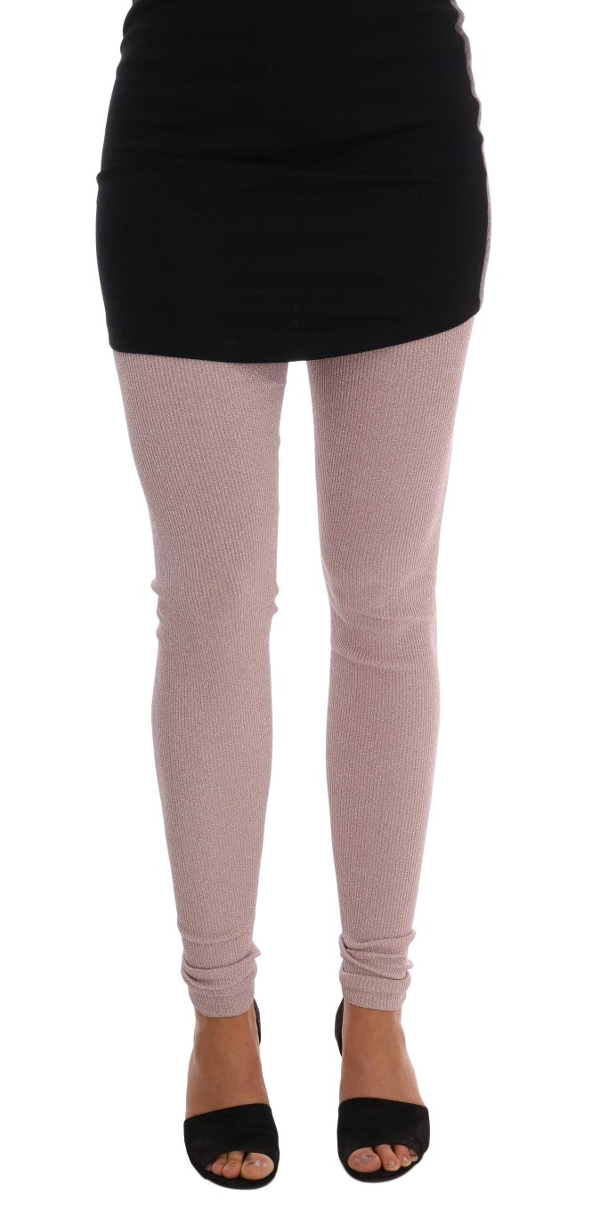 Stretch Rayon Leggings — Pink
