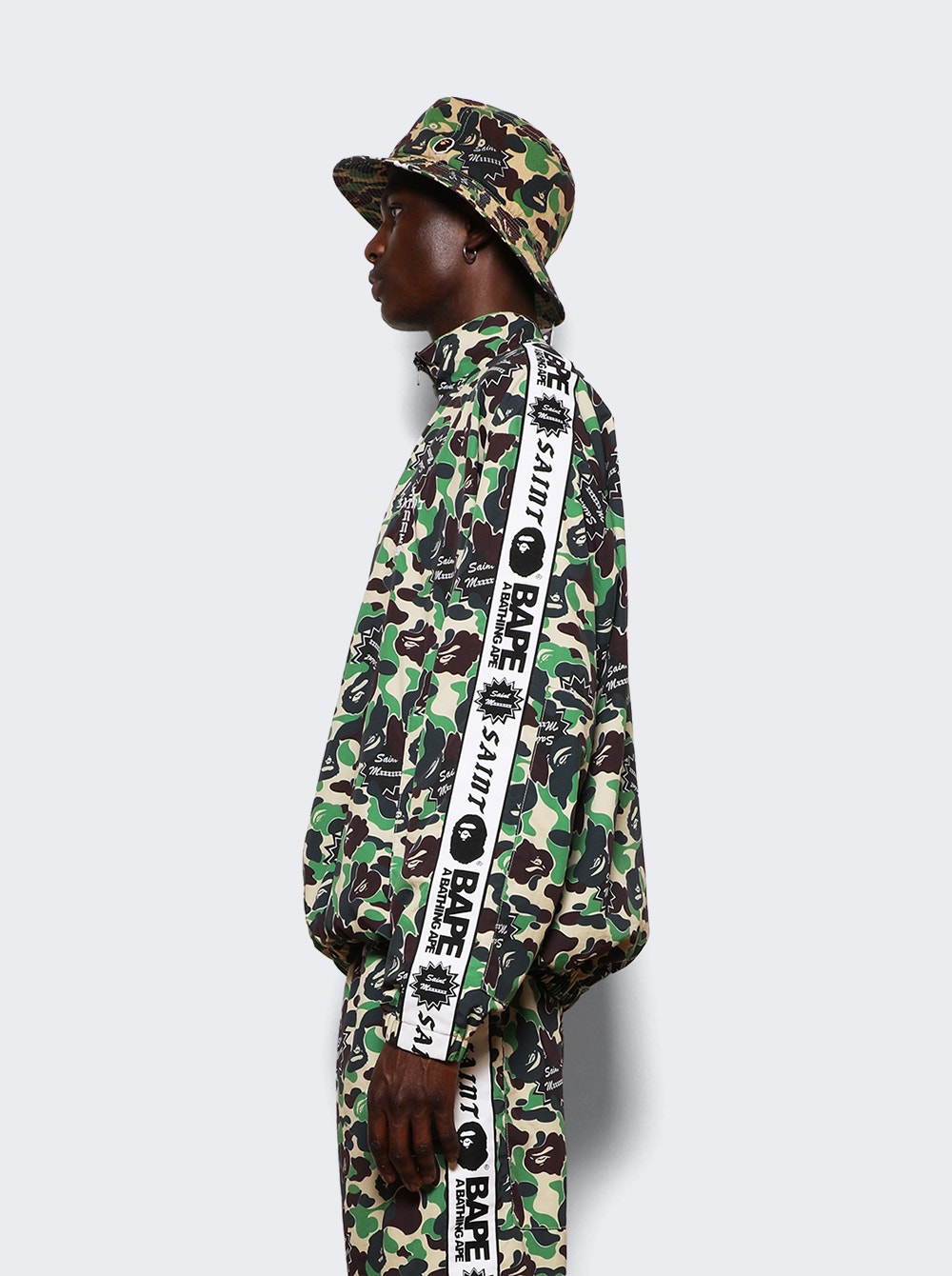 Camouflage-print bomber jacket - Green