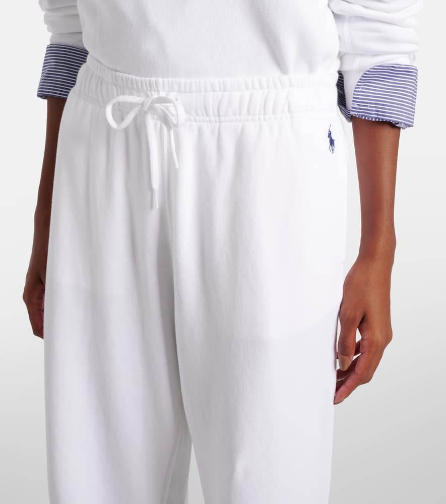 Logo cotton fleece sweatpants