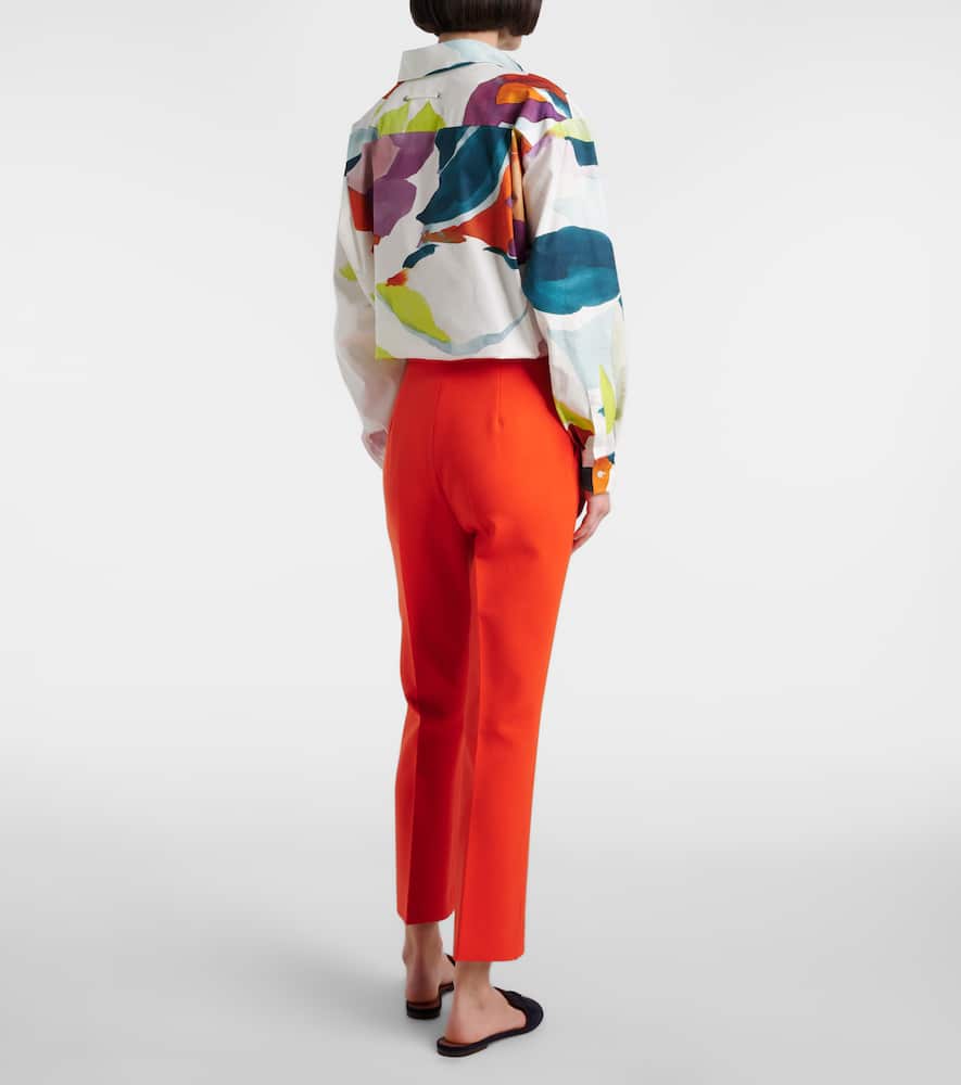 Nepeta high-rise wool-blend straight pants