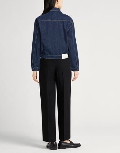 Woman Denim outerwear Blue Size L Organic cotton